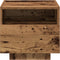 vidaXL - Nachtkastjes - met - LED-lampen - 2 - stuks - Oude - Hout - 40x39x37 - cm