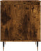 vidaXL - Nachtkastje - 40x30x50 - cm - bewerkt - hout - gerookt - eikenkleurig