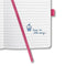 Sigel - notitieboek - Jolie Flair - A5 - hardcover - 174 pagina's - lijn - 80 grams papier - fuchsia roze - SI-JN105