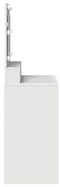 vidaXL - Witte - Kaptafel - met - LED - Verlichting - - - 79x41x135 - cm