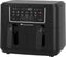 CONTINENTAL EDISON Olievrije heteluchtfriteuse - RFRSH24002CB - 9 L - Dubbele bakplaten - 2400W - Zwart