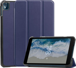 iMoshion Tablet Hoes Geschikt voor Nokia T10 - iMoshion Trifold Bookcase - Donkerblauw