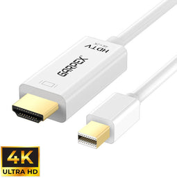 Garpex® Mini DisplayPort naar HDMI Kabel - 4K Ultra HD - 1.8 meter - Wit