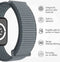 imoshion Nylon⁺ bandje - Geschikt voor Apple Watch 1, 2, 3, 4, 5, 6, 7, 8, 9, 10 (42 mm), SE - 38/40/41 mm - Groen - One Size