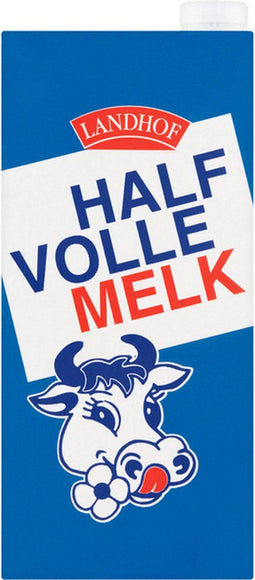 Melk landhof halfvol houdbaar pak 1 liter | 12 stuks