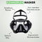 Travelhawk Snorkelmasker - Snorkel - Snorkelset - Duikbril met Snorkel - Versterkt Glas - Dry Top - Zwart