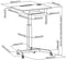VDD Gaming - Zit Sta Bureau - Verrijdbaar - In hoogte verstelbaar 76-113 cm - Zwart - Bureaublad 80 x 58 cm