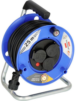 Brennenstuhl 9123020539 Kabelhaspel 25 m Zwart Randaarde stekker