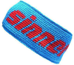 Sinner Rock - Hoofdband - Handgeweven - Unisex - Blauw