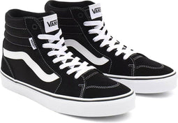 VANS Filmore Hi - Hoge sneakers - Suède/canvas - Zwart/wit - Maat 42.5