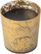 J-Line geurkaars M-Chic - Oud & Amber - glas - goud/zwart - medium - 80U