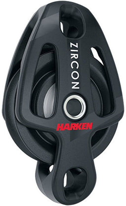 Harken 2191 1-schijfs 40mm Zircon blok met hondsvot