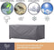 Perel Buitenhoes - Tuintafelhoes - Waterbestendig - Grijs 225 cm x 105 cm x 75 cm