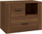 vidaXL - Nachtkastje - 60x36x45 - cm - bewerkt - hout - bruin - eikenkleur