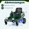 Coast Elektrische Kindergrasmaaier 12V - Ride-On - 360 graden draaibaar LED Verlichting - Groen