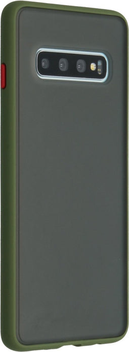 iMoshion Hoesje Geschikt voor Samsung Galaxy S10 Hoesje - iMoshion Frosted Backcover - Groen