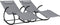 vidaXL - Ligbedden - 2 - st - schommelend - staal - en - textileen - grijs