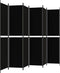 vidaXL - Kamerscherm - met - 6 - panelen - 300x220 - cm - stof - zwart