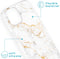 iMoshion Hoesje Geschikt voor iPhone 13 Hoesje Siliconen - iMoshion Design hoesje - Wit / White Marble