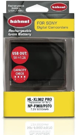 Hähnel HL-XL982 PRO - Li-Ion Accu 6900 mAh 49,7 Wh - Zwart