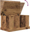 vidaXL - Opbergbox - 70x40x38 - cm - bewerkt - hout - oud - houtkleurig