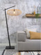 GOOD&MOJO Vloerlamp Cango - Bamboe Zwart/Naturel - 80x60x176cm - Scandinavisch,Bohemian - Staande lampen voor Woonkamer - Slaapkamer
