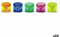 Puntenslijper Giotto Multicolour Plastic (24 Stuks)
