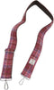 Tasriem - bag strap - Harris Tweed - Glenn Appin of Scotland Pink Check