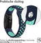 iMoshion Bandje Geschikt voor Fitbit Inspire / Mintgroen - iMoshion Siliconen sport band ronde drukknoop zonder pinnetje - Donkerblauw
