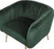 LACONIA - Fauteuil - Groen - Fluweel