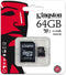 Kingston Micro SD kaart - 64 GB - UHS-I klasse 10 - met SD Adapter