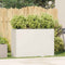 vidaXL - Plantenbak - 120x40x80 - cm - koudgewalst - staal - wit