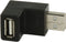Nedis USB-A Adapter - USB 2.0 - USB-A Male - USB-A Female - 480 Mbps - Rond - Vernikkeld - PVC - Zwart - Doos