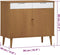 vidaXL - Dressoir - MOLDE - 90x40x80 - cm - massief - grenenhout - bruin