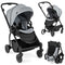 Coast Opvouwbare Kinderwagen - Omkeerbare Zitting - 94 x 51 x 102 cm - Zwart/Grijs