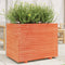 vidaXL - Plantenbak - 90x60x72,5 - cm - massief - grenenhout - wasbruin