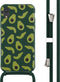 iMoshion Hoesje Geschikt voor iPhone Xr Hoesje Met Koord - iMoshion Siliconen design hoesje met koord - Groen / Avocado Green