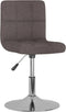 vidaXL - Eetkamerstoelen - draaibaar - 2 - st - stof - taupe