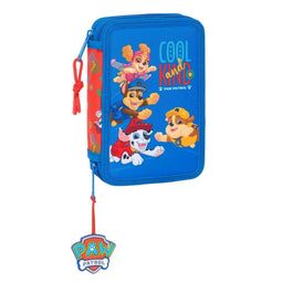 Safta Paw Patrol - Dubbele etui - 29 Onderdelen - Blauw Rood 12.5 x 19.5 x 4 cm