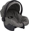 vidaXL - Kinderwagen - 2-in-1 - staal - lichtgrijs - en - zwart