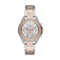 Armani Exchange AX5653 - Dameshorloge - 38 mm - Zilveren wijzerplaat met roségoudkleurige details