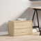 vidaXL - Kast - met - 2 - lades - 60x31x40 - cm - bewerkt - hout - sonoma - eikenkleur