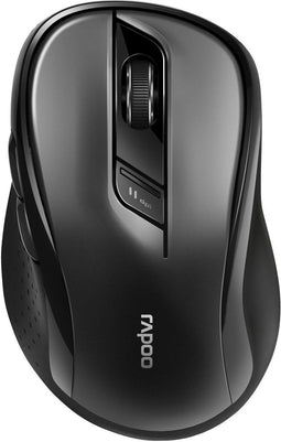 Rapoo M500 - Draadloze Muis - Multimodus Bluetooth 3.0/4.0 en 2.4 GHz - Zwart