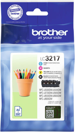 Brother LC-3217VAL - Inktcartridge - Origineel - Cyaan Geel Magenta Zwart (166g)