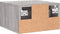 vidaXL - Nachtkastje - wandgemonteerd - 35x35x20 - cm - grijs - sonoma - eikenkleur