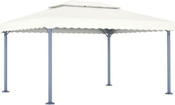 vidaXL - Prieel - 400x300 - cm - aluminium - crème