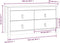 vidaXL - Dressoir - 100x40x54 - cm - massief - grenenhout - zwart