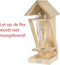 Best For Birds Wijnfles Voedertafel - Tuinvogelvoer - 19x17x42 cm