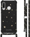 iMoshion Hoesje Geschikt voor Huawei P30 Lite Hoesje Met Koord - iMoshion Design Hoesje met Koord - Goud / Zwart / Stars Gold