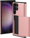 imoshion Hoesje Geschikt voor Samsung Galaxy S23 Ultra Hoesje - Ruimte voor 2 pasjes - imoshion Backcover met pasjeshouder - Rosé Goud